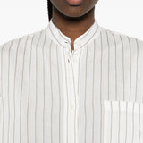 Chemisier a righe in bianco Toteme - donna 