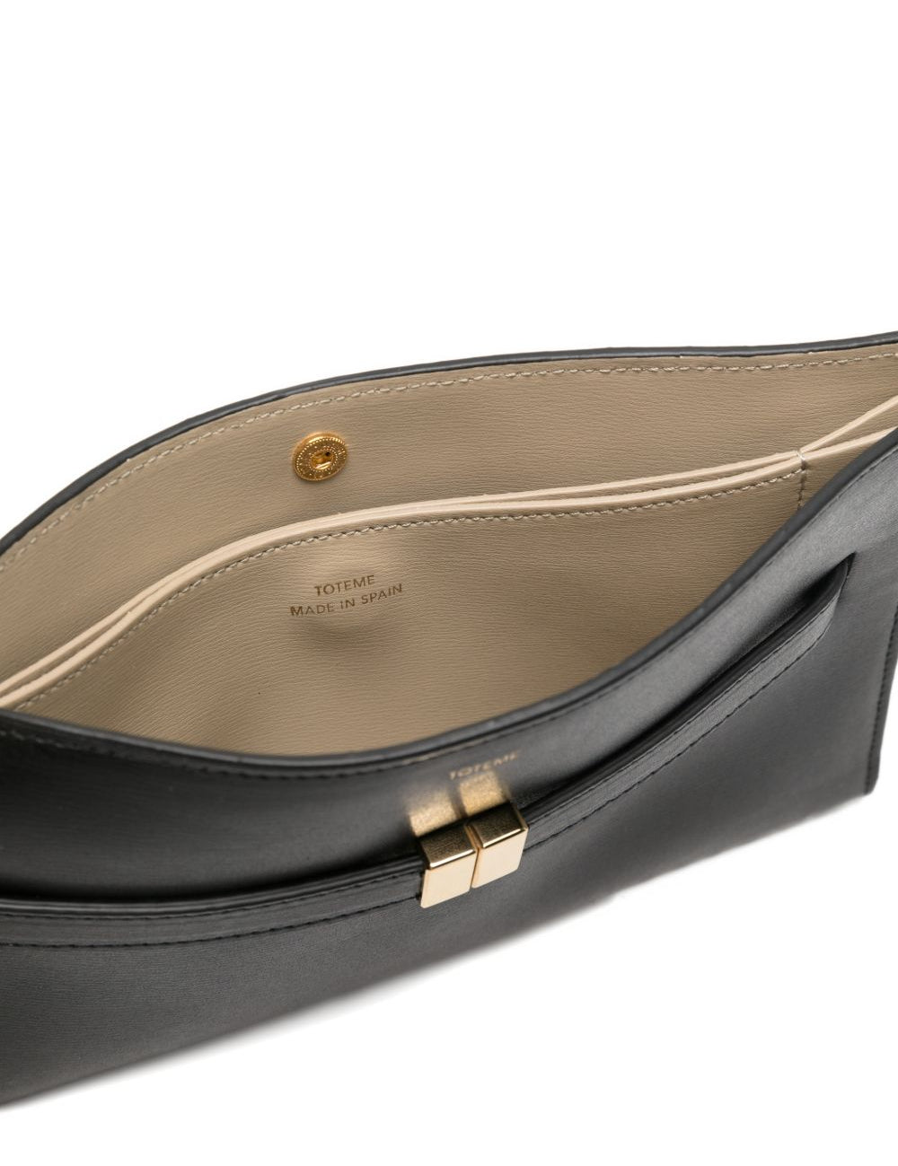 Borsa a spalla con logo in nero Toteme - donna 
