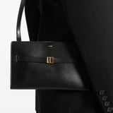Borsa a spalla con logo in nero Toteme - donna 