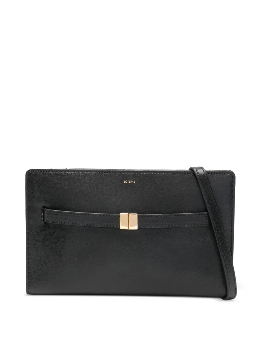 Borsa a spalla con logo in nero Toteme - donna 