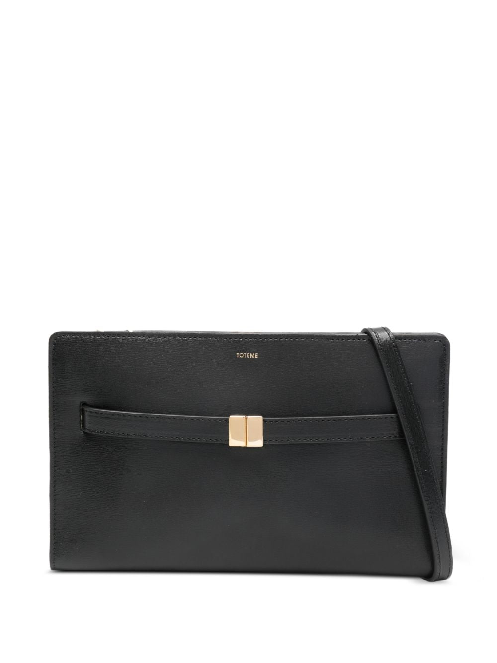 Borsa a spalla con logo in nero Toteme - donna 