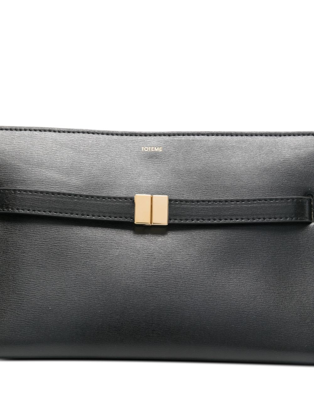 Borsa a spalla con logo in nero Toteme - donna 