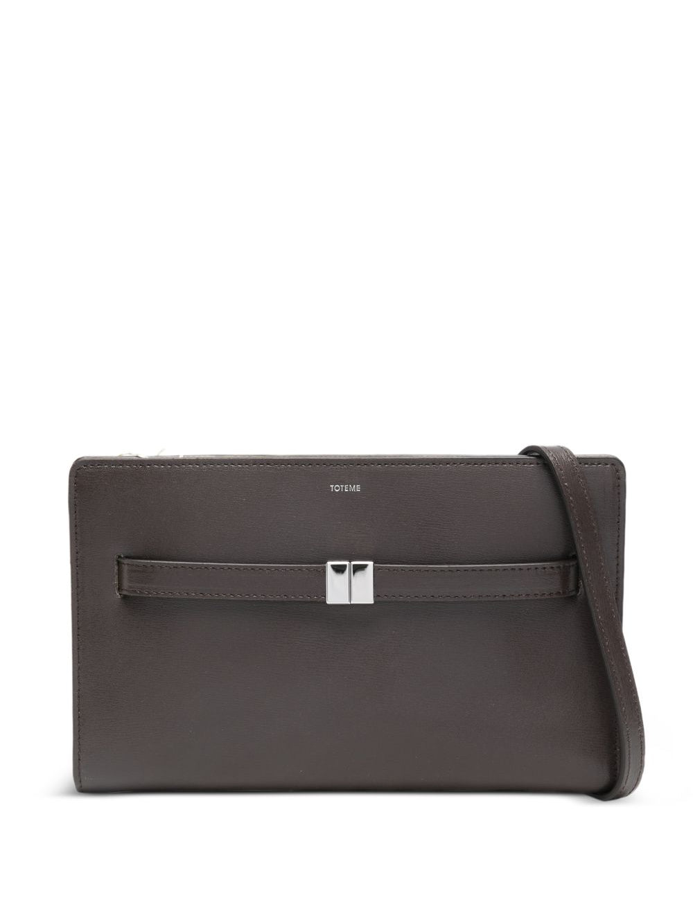 Borsa a spalla con logo in marrone Toteme - donna 