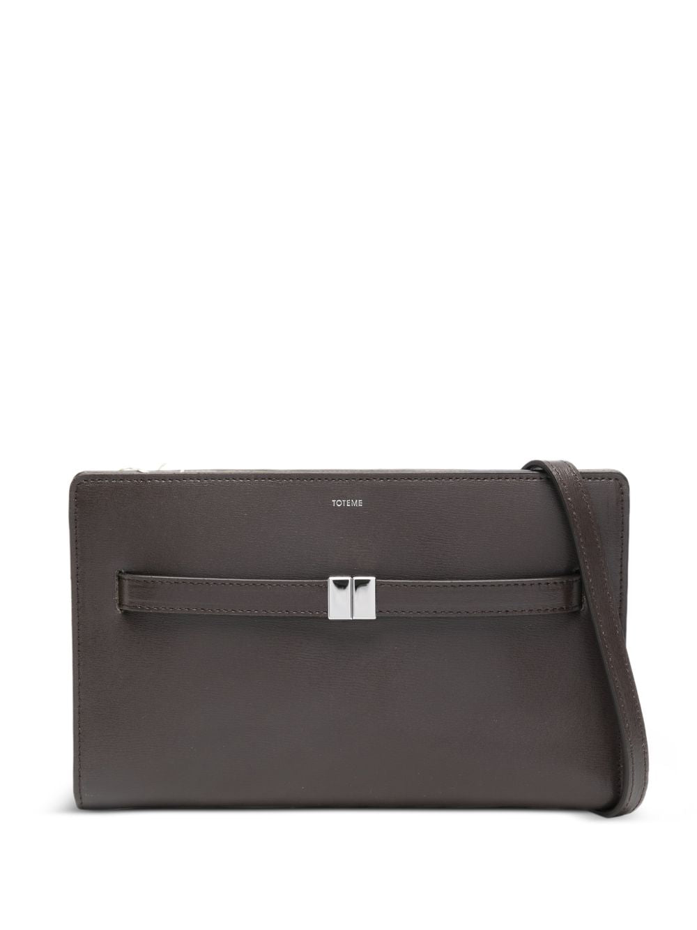 Borsa a spalla con logo in marrone Toteme - donna 
