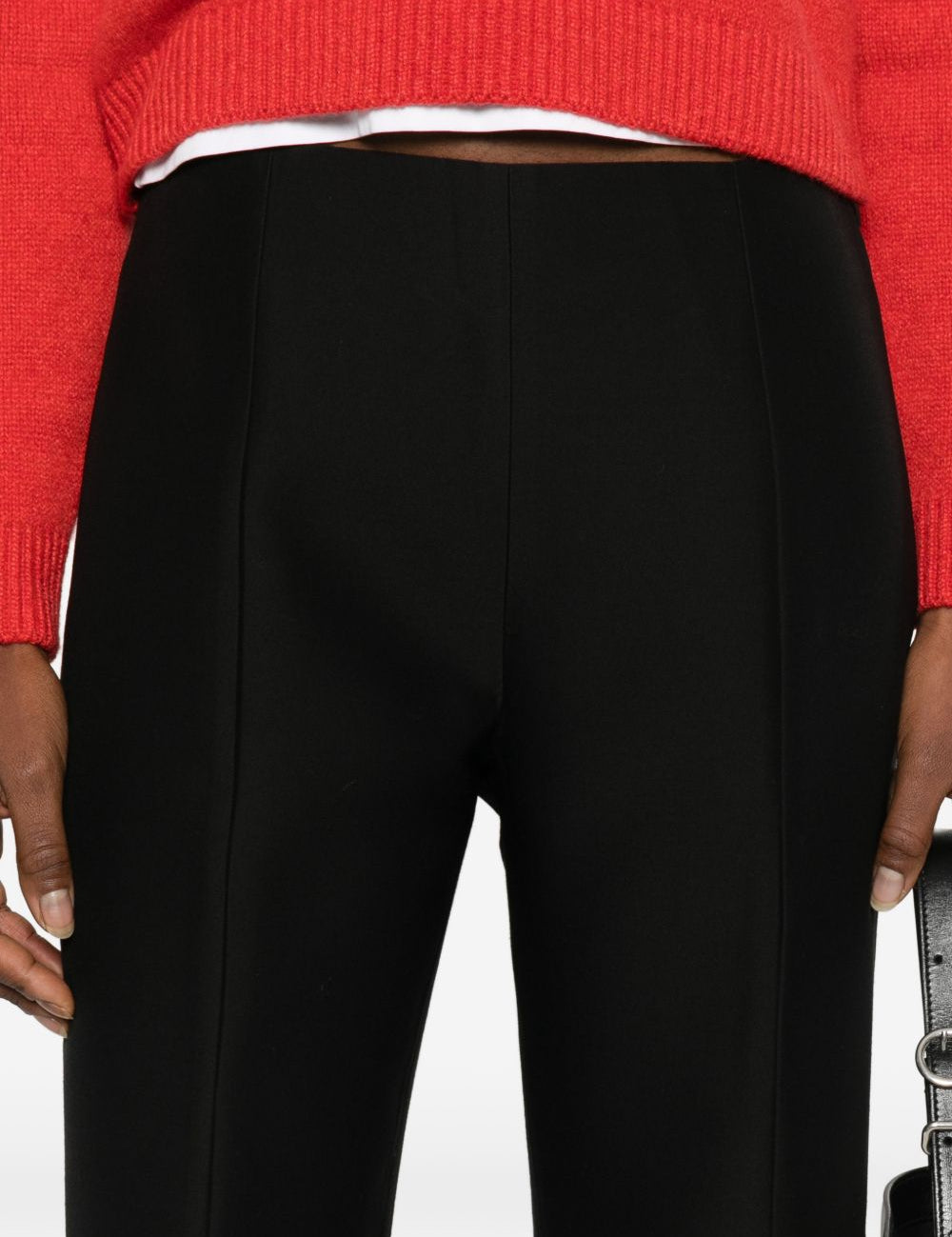Pantaloni slim in lana e seta in neo Toteme - donna 