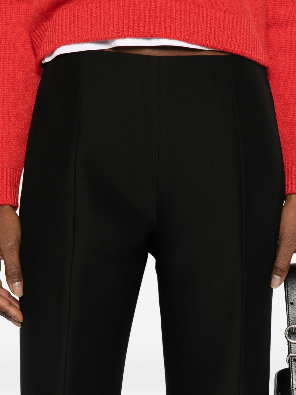 Pantaloni slim in lana e seta in neo Toteme - donna 