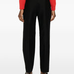 Pantaloni slim in lana e seta in neo Toteme - donna 