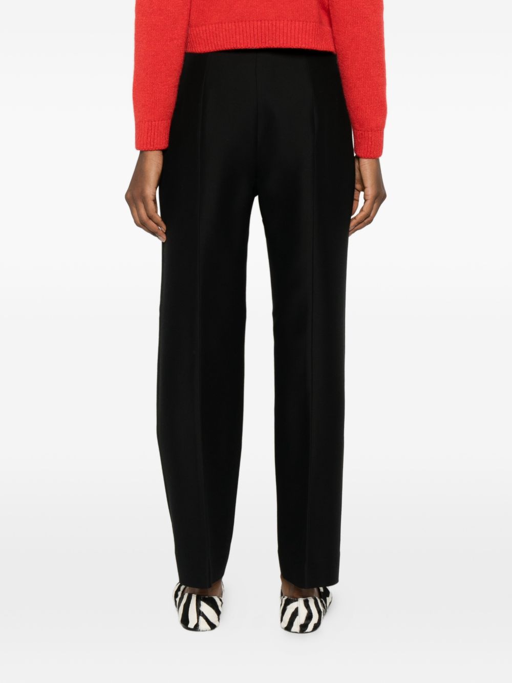 Pantaloni slim in lana e seta in neo Toteme - donna 