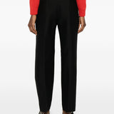 Pantaloni slim in lana e seta in neo Toteme - donna 