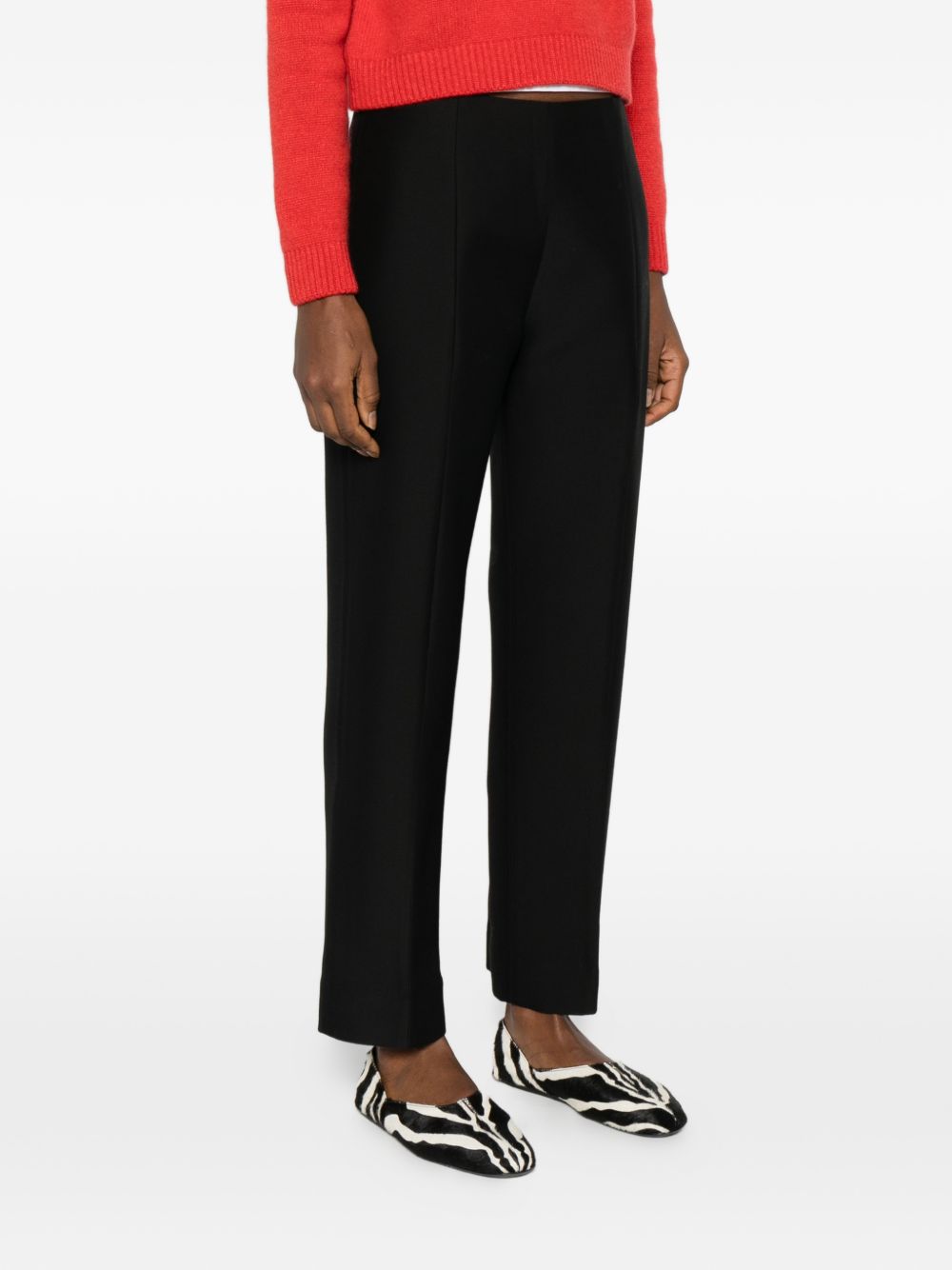 Pantaloni slim in lana e seta in neo Toteme - donna 