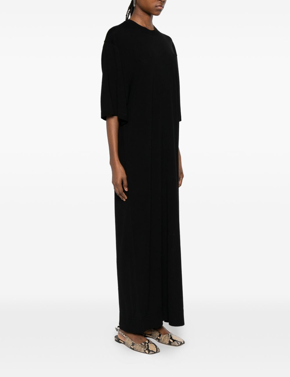 Abito lungo in maglia in nero Toteme - donna 