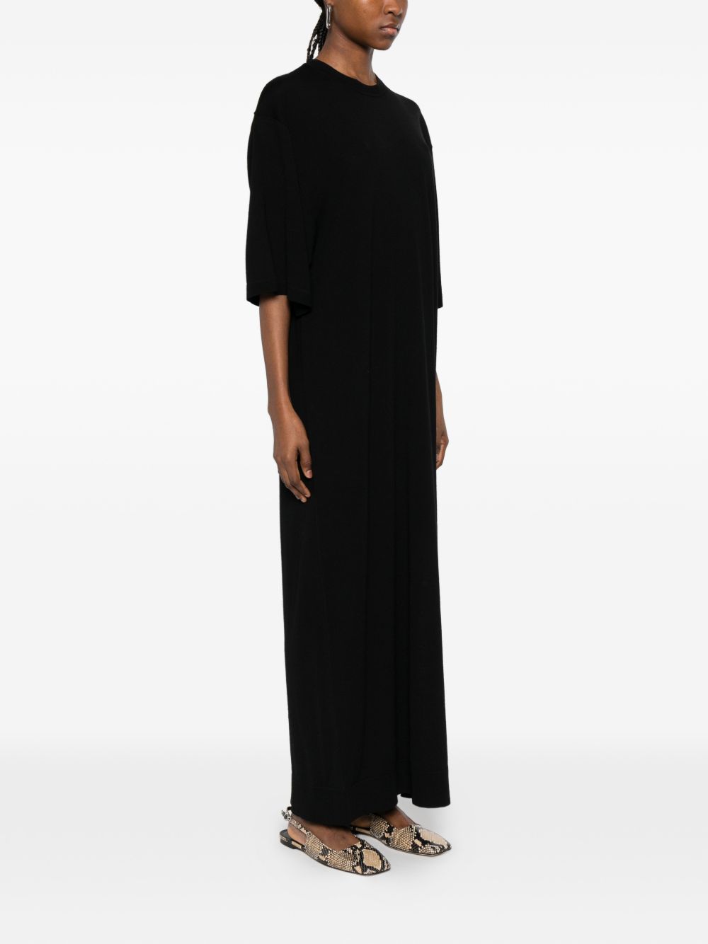 Abito lungo in maglia in nero Toteme - donna 