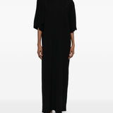 Abito lungo in maglia in nero Toteme - donna 