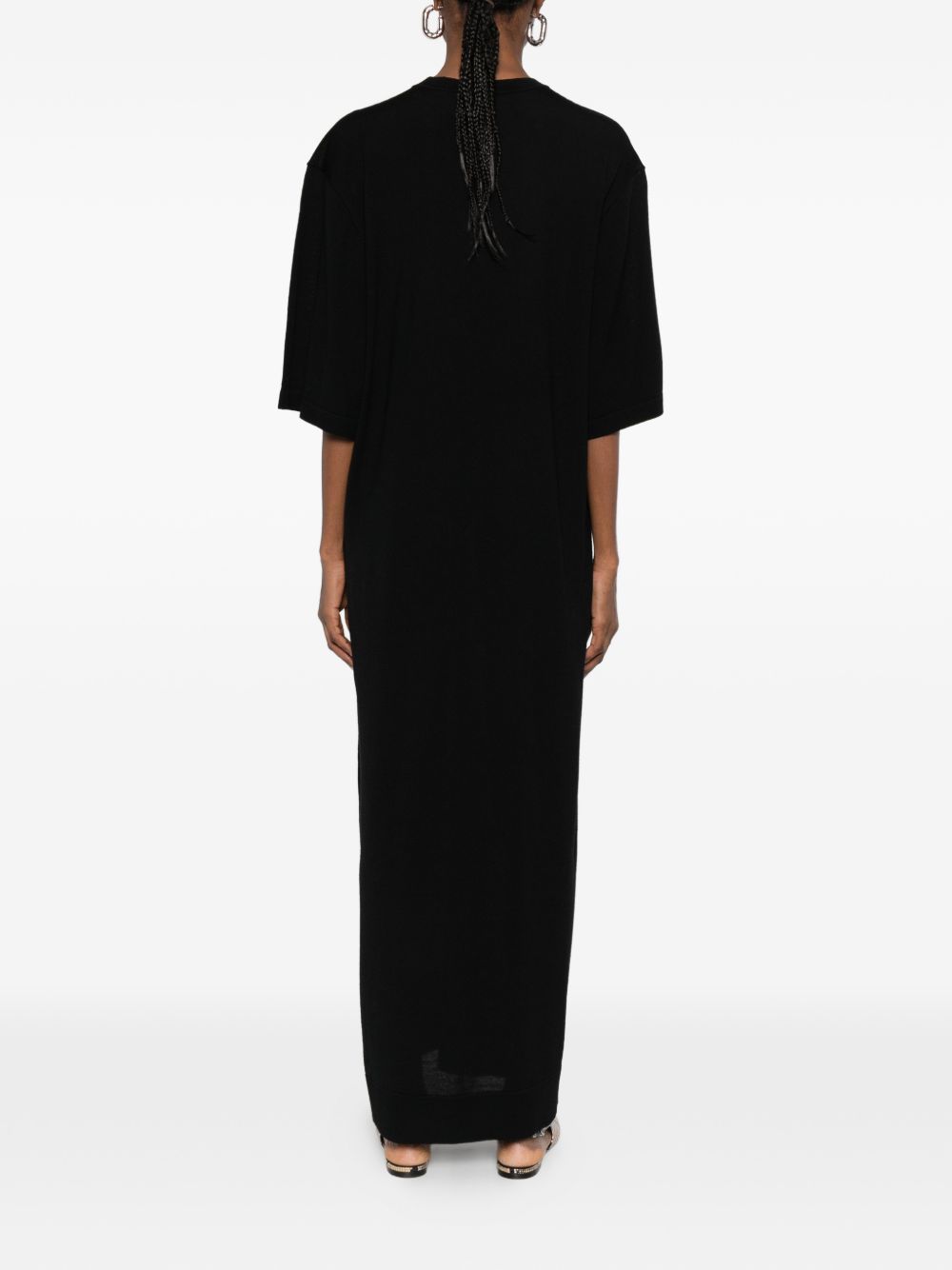 Abito lungo in maglia in nero Toteme - donna 