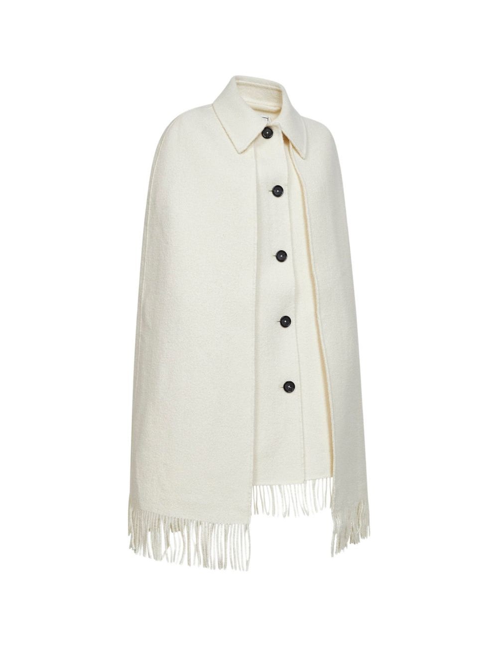 Cappotto co frange in bianco Toteme - donna 