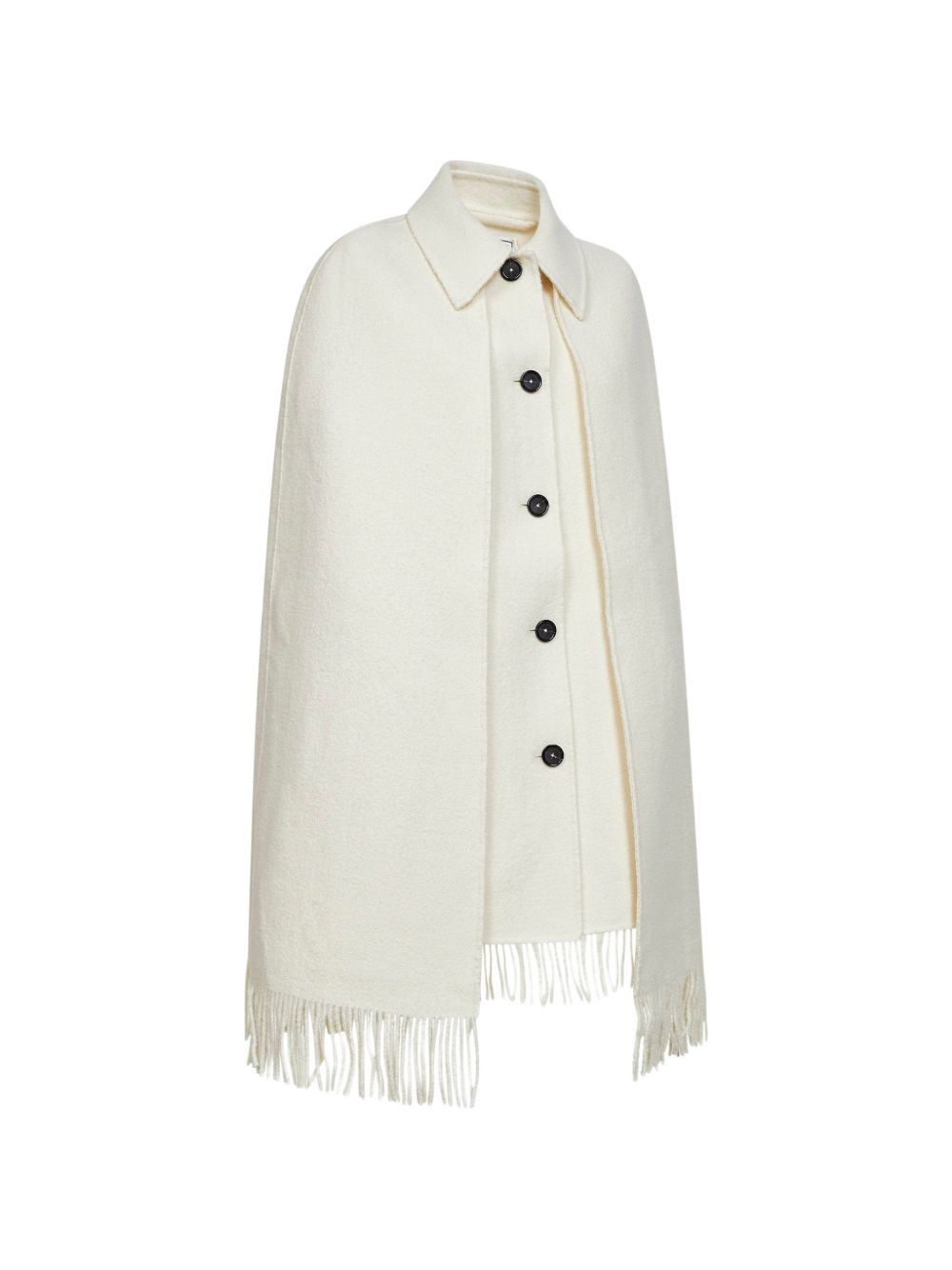 Cappotto co frange in bianco Toteme - donna 