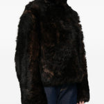 Giacca in shearling in marrone Toteme - donna 