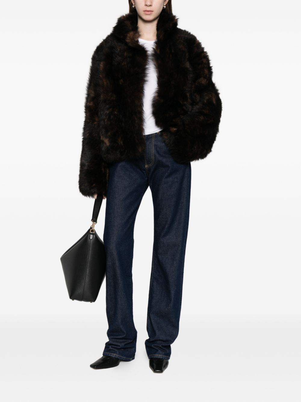 Giacca in shearling in marrone Toteme - donna 