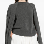 Maglione a mantella  in cashmere in grigio Toteme - donna 