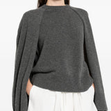 Maglione a mantella  in cashmere in grigio Toteme - donna 