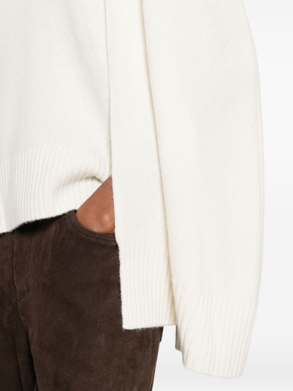 Maglione a mantella  in cashmere in bianco Toteme - donna 