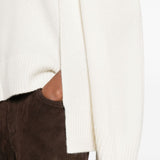 Maglione a mantella  in cashmere in bianco Toteme - donna 