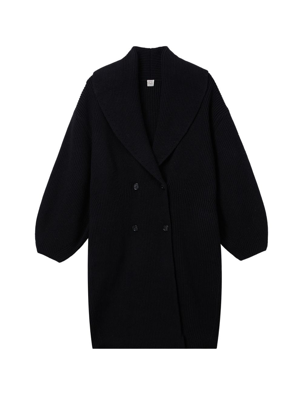 Cardigan con chiusura a bottoni in nero Toteme - donna 