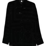 Camicia oversize devoré in nero Toteme - donna 