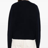 Cardigan con bottoni dorati in nero Toteme - donna 