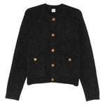 Cardigan con bottoni dorati in grigio Toteme - donna 