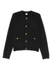 Toteme Grey Cardigan with Gold Buttons - women