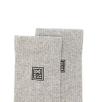Calzini con logo set da due in grigio Toteme - donna 