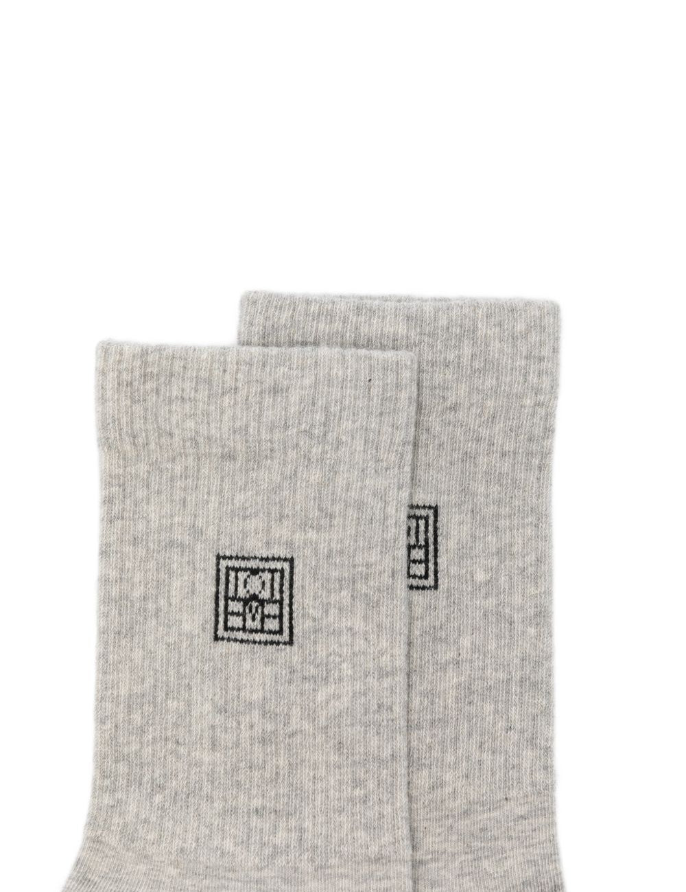 Calzini con logo set da due in grigio Toteme - donna 
