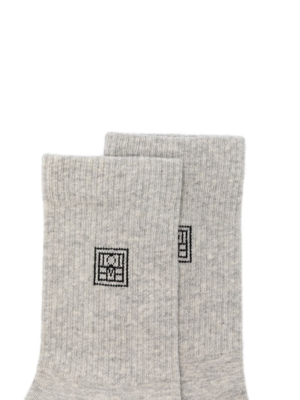 Calzini con logo set da due in grigio Toteme - donna 