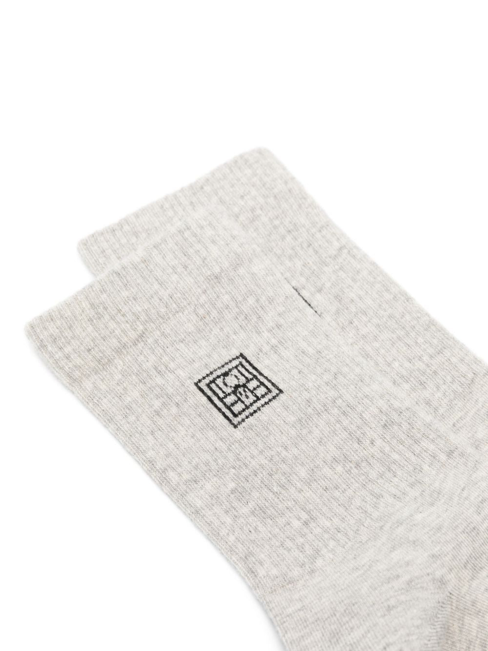 Calzini con logo set da due in grigio Toteme - donna 