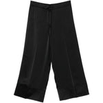 Pantaloni satinati con coulisse in nero Toteme - donna 