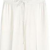 Pantaloni satinati con coulisse in beige Toteme - donna 