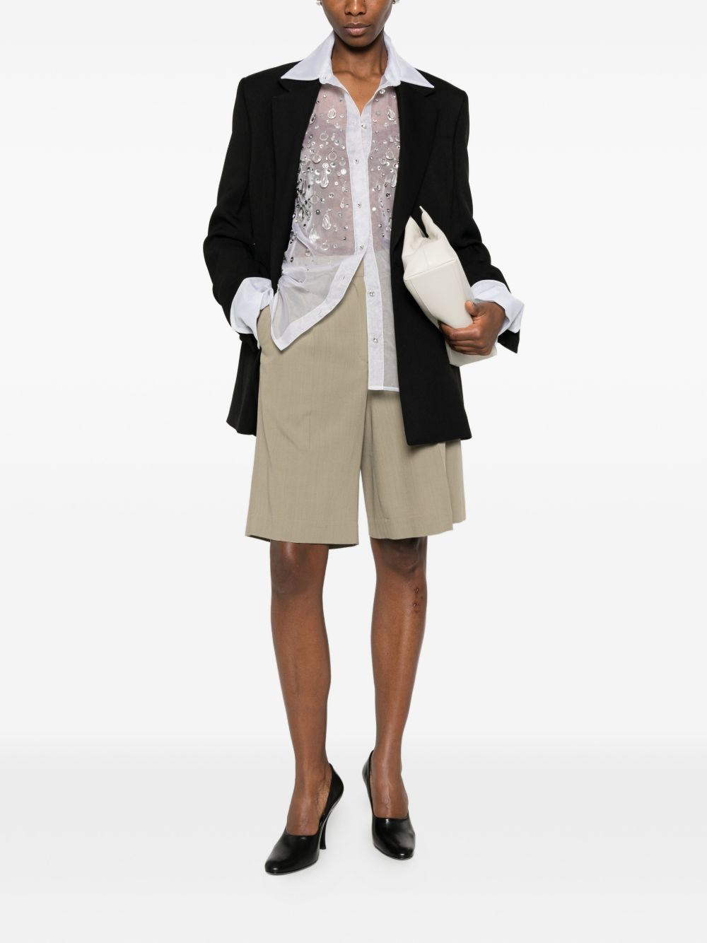 Shorts ampi in grigio Toteme - donna 