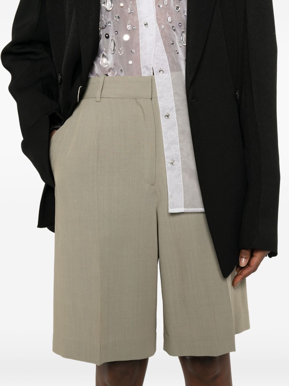 Shorts ampi in grigio Toteme - donna 