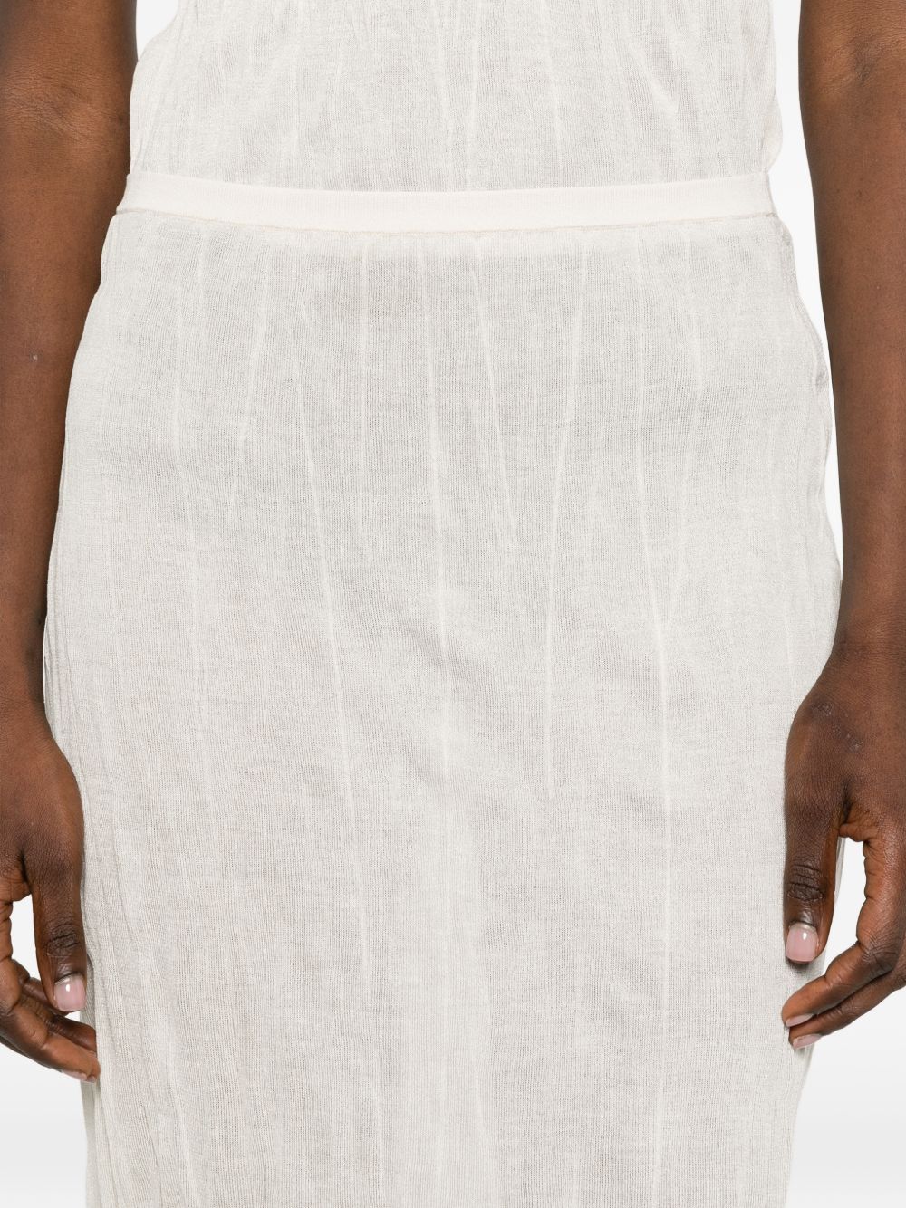 Gonna a tubino in beige Toteme - donna 