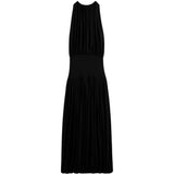 Abito lungo con arricciature in nero Toteme - donna 