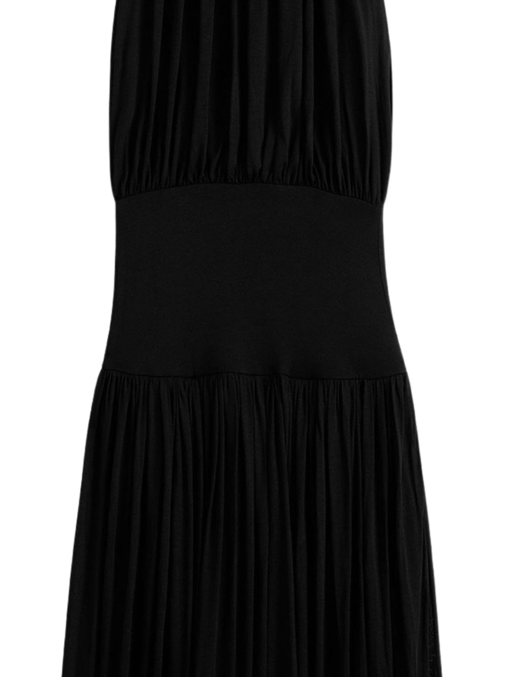 Abito lungo con arricciature in nero Toteme - donna 