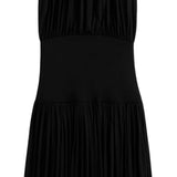 Abito lungo con arricciature in nero Toteme - donna 