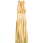 Abito lungo con arricciature in giallo Toteme - donna 