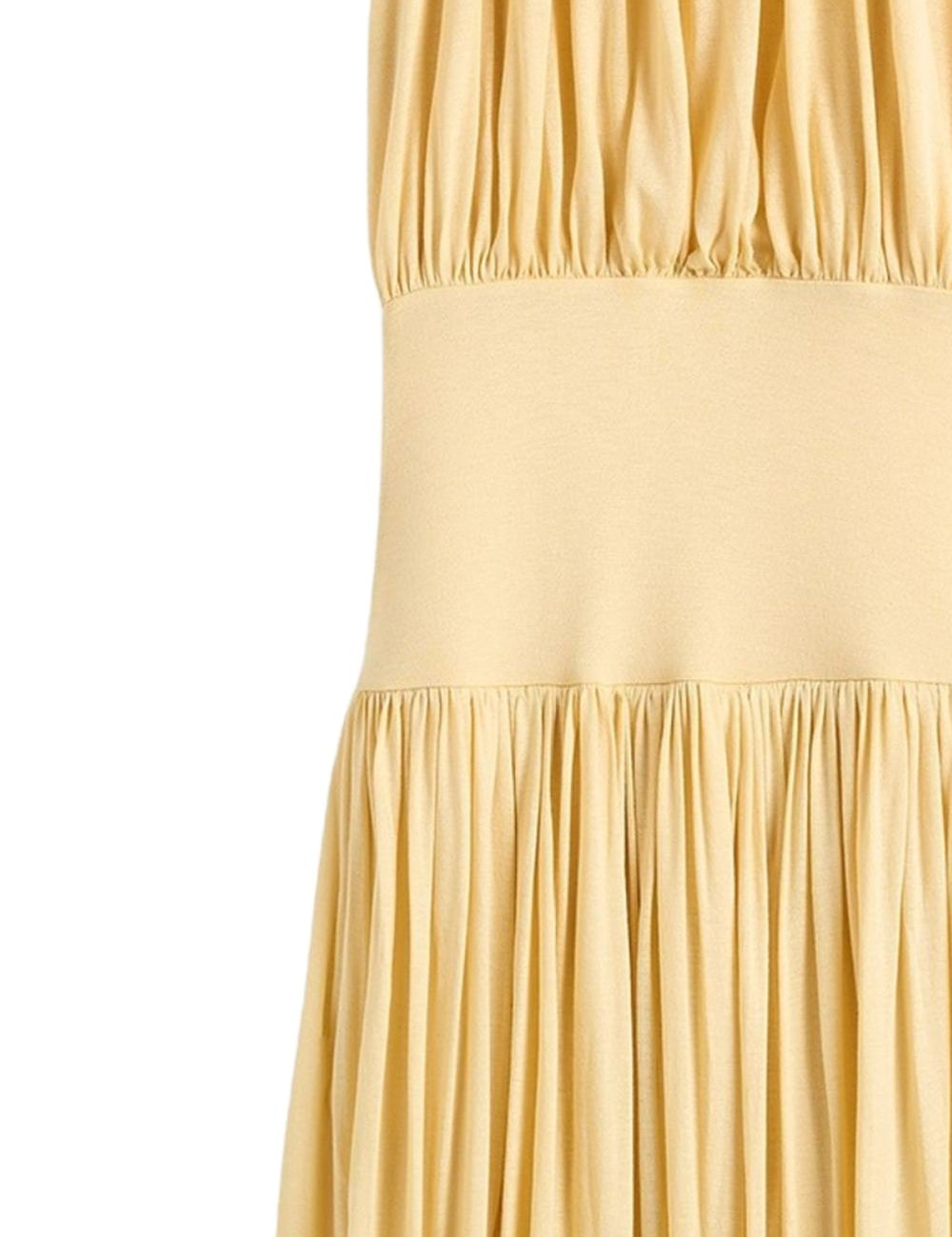 Abito lungo con arricciature in giallo Toteme - donna 