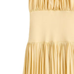 Abito lungo con arricciature in giallo Toteme - donna 