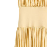 Abito lungo con arricciature in giallo Toteme - donna 