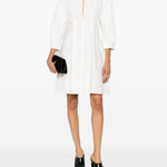 Abito con maniche balloon in bianco Toteme - donna 