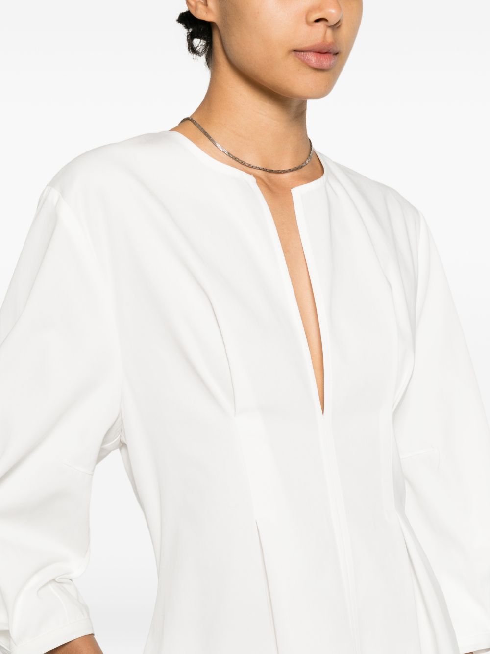 Abito con maniche balloon in bianco Toteme - donna 