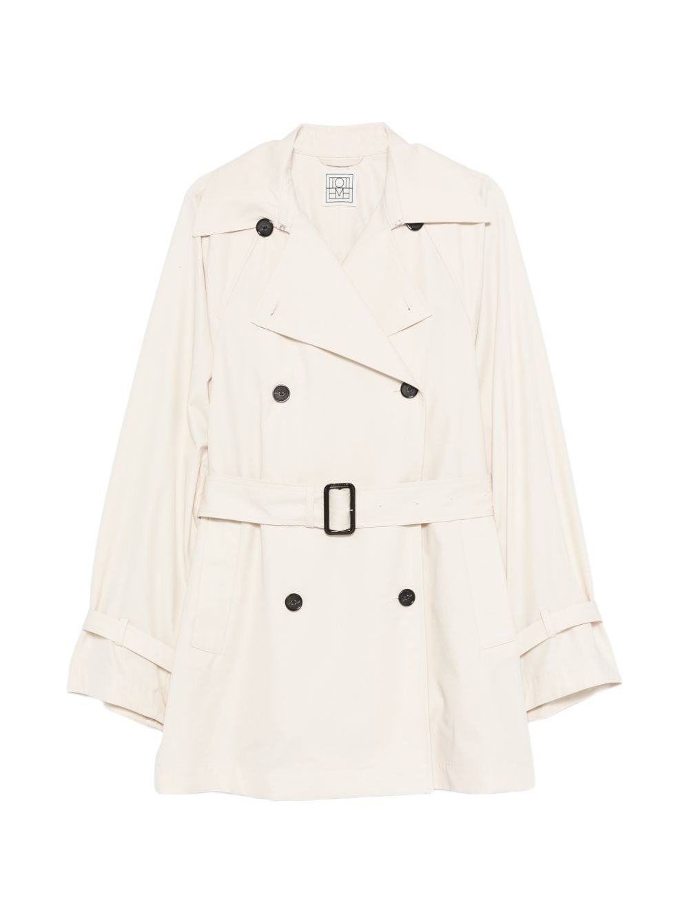 Trench doppiopetto con cintura in avorio Toteme - donna 